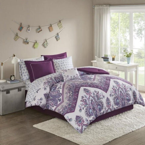 ZUN Boho Comforter Set with Bed Sheets B03595851