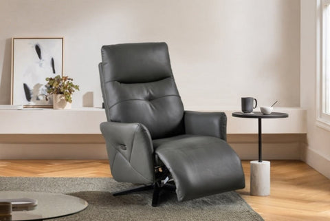 ZUN Recliner Chair With Dual Motor , Euro contemporary design , Adjustable Headrest, 360&deg; Swivel USB W820119429