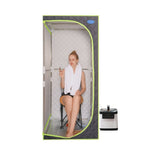 ZUN Portable Plus Type Full Size Steam Sauna tent. Spa, Detox ,Therapy and Relaxation at home.Larger W78236865