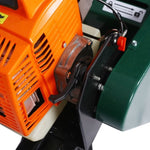 ZUN Double Flywheel Electric Log Splitter 7-Ton Compact Horizontal Gas Log Splitter with Auto Return W46542961