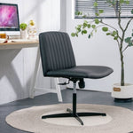 ZUN Black High Grade Pu Material. Home Computer Chair Office Chair Adjustable 360 &deg; Swivel Cushion Chair W1151110975