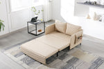 ZUN COOLMORE Convertible Sleeper Sofa Bed, Modern Velvet Loveseat Couch with Pull Out Bed, Small Love W153969848