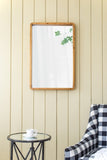 ZUN 24"x36" Rectangle Wood Mirror, Farmhouse Wall Decor for Living Room Bedroom Entryway W2078126449
