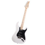 ZUN GST Stylish Electric Guitar Kit with Black Pickguard White 94258666