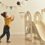 ZUN Kids Swing-N-Slide with Bus Play Structure, Freestanding Bus Toy with&Swing for Toddlers, Bus PP299290AAH