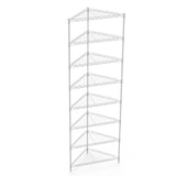 ZUN 8 Tier Triangles Corners Wire Shelving Unit, NSF Height Adjustable Metal Shelves, Heavy Duty W155081459