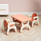 ZUN Premium Kids pink color Learning Desk and Chair Set Ideal for Preschoolers, Home Use, and W509107494