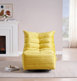 ZUN Lazy , Rotatable Modern Lounge with a Side Pocket, Leisure Upholstered Sofa , Reading W1278108561