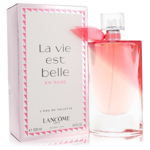 La Vie Est Belle En Rose by Lancome L'eau De Toilette Spray 3.4 oz for Women FX-548006