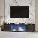 ZUN TV stand,TVCabinet,entertainment center,TV console,media console,with LED remote control lights,roof W679126308