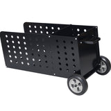 ZUN Firewood Cart,fireplace log rolling cart,wood rack ,heavy duty in door outdoor rolling cart W46543806