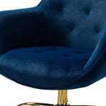 ZUN Somnus Task Chair With Tufted Back and Golden Base W1137P143386