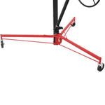 ZUN Drywall Lift Panel 11' Lift Drywall Panel Hoist Jack Lifter, RED+BLACK W465121422