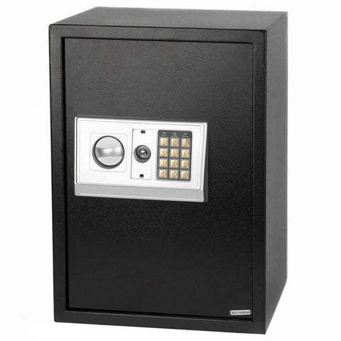 ZUN E50EA Home Business Security Keypad Lock Electronic Digital Steel Safe Black Box & Silver Gray 64761523