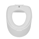 ZUN Portable Toilet with Non-slip insert Grey 74252362