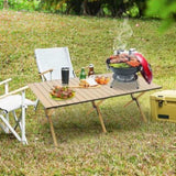 ZUN Camping Table Portable Table Folding Table with Carry Bag,4-6 Person Table for Camping Outdoor W1511114593