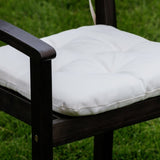 ZUN Stacking Chair Cushions, Cream Set of 2 B046125041