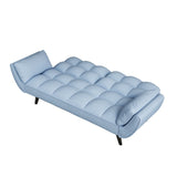 ZUN 57 "blue sofa Soft two armrests throw pillow pillow comfortable fit apartment bedroom small space W1658135096