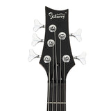 ZUN GIB Electric 5 String Bass Guitar Full Size Bag Strap Pick Connector 15592850