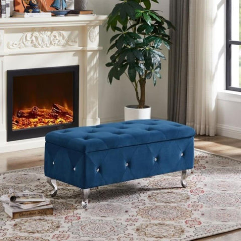 ZUN Storage Bench, Flip Top Entryway Bench Seat with Safety Hinge, Storage Chest with Padded Seat, Bed W135964056