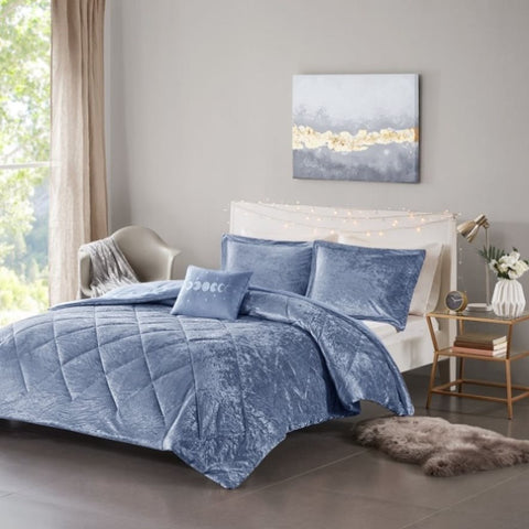 ZUN Velvet Comforter Set B03595987