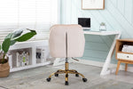 ZUN COOLMORE Velvet Swivel Shell Chair for Living Room ,Office chair , Modern Leisure Arm Chair Beige W39537647