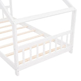 ZUN Twin Size House Bed Wood Bed, White WF282521AAK