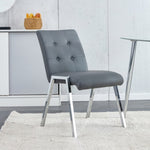 ZUN Grid armless high back dining chair, 2-piece set, office chair. Suitable for restaurants, living W1151107082