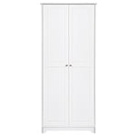 ZUN Double Door Five-tier Storage Cabinet White 37587780