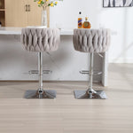 ZUN COOLMORE Vintage Bar Stools with Back and Footrest Counter Height Dining Chairs 2PC/SET W1539134442