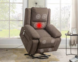 ZUN Electric Power Recliner Chair With Massage For Elderly ,Remote Control Multi-function Lifting, W1203126314