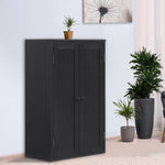 ZUN Bathroom Storage Cabinet Freestanding Wooden Floor Cabinet with Adjustable Shelf and Double Door W169392184