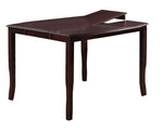 ZUN Dining Room Furniture Dining Table Dark Brown Counter Height Table w Butterfly Leaf Wooden Top 1pc B01180911