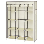 ZUN 67" Portable Closet Organizer Wardrobe Storage Organizer with 10 Shelves Quick and Easy to Assemble 79846225