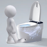 ZUN Smart Toilet with Heated Bidet Seat, Portable toilet with bidet built in AUTO Open&Close, Feet W1872115312