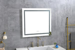 ZUN 36x 36Inch LED Mirror Bathroom Vanity Mirrors with Lights, Wall Mounted Anti-Fog Memory Large W1272125167