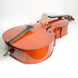 ZUN 4/4 Retro Style Cello Case Bow Rosin 84500247