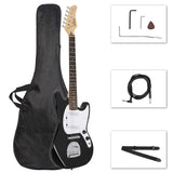 ZUN Full Size 6 String S-S Pickup GMF Electric Guitar with Bag Strap 50737275