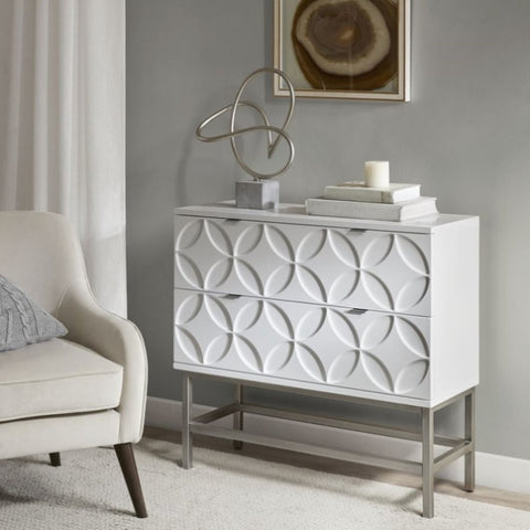 ZUN Accent Chest with 2 Drawers B03548870