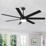 ZUN 72 In Farmhouse Ceiling Fan with Plywood Blades for Dining Room W1367103356
