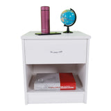 ZUN 2pcs Night Stands with Drawer White 75954387