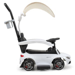 ZUN 3-in-1 Ride on Push Car, Stroller Sliding Walking Car W/ Horn, Music, Under Seat Storage, Parental W2181P155603