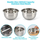 ZUN Elevated Dog Bowls Medium Large Sized Dogs, Adjustable Heights Raised Dog Feeder Bowl with Stand W2181P163656