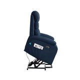 ZUN Power Lift Recliner Chair Sofa Electric Chair with Message Soft Fabric Blue W1669107705