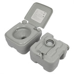 ZUN 20L Portable Removable Flush Toilet with Double Outlet 98768809