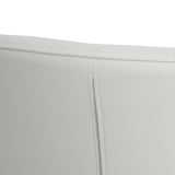 ZUN Cheap Modern Design High Counter Stool metal legs Kitchen Restaurant white pu Bar Chair W21037597