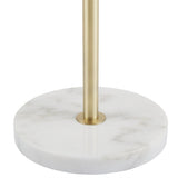 ZUN 3-Globe Light Floor Lamp with Marble Base B03599272