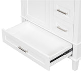 ZUN [Cabinet only] 30" Bathroom Vanity white WF307081AAK