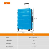 ZUN Merax with TSA Lock Spinner Wheels Hardside Expandable Travel Suitcase Carry on PP303956AAC