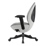 ZUN Techni Mobili Deco LUX Executive Office Chair, White RTA-1819C-WHT